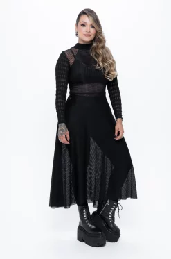 Spanish Trilace Dress - Black Lovers