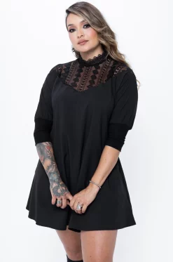Black Loose-Fit Dress - Black Lovers
