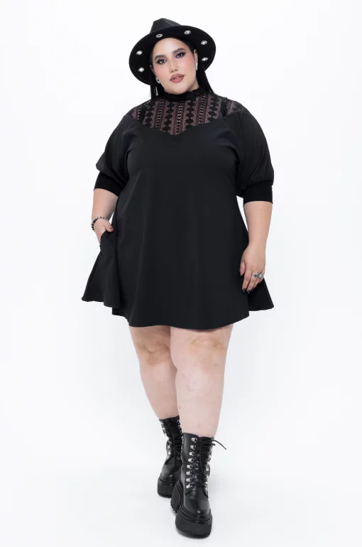 Black Loose-Fit Dress - Black Lovers - Image 3
