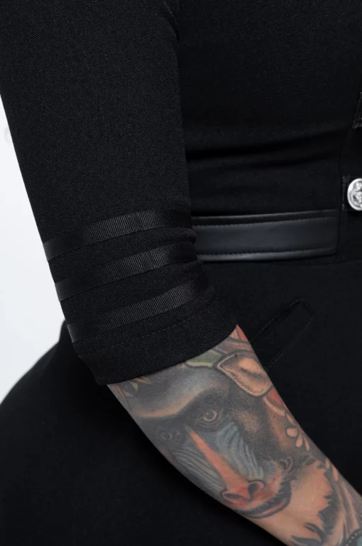 Billie Jean Military Dress - Black Lovers - Image 6