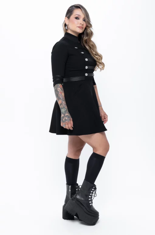 Billie Jean Military Dress - Black Lovers - Image 4