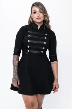 Billie Jean Military Dress - Black Lovers